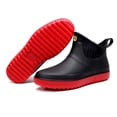 thumbnail image 1 of Botas de lluvia para hombre, botas bajas impermeables, botas de lluvia cortas antideslizantes, chanclos de moda para hombre, zapatos de cocina para parejas, zapatos de goma, 1 of 6