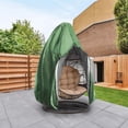 thumbnail image 5 of Patio Hanging Chair Cover with Adjustable X-Lock System and Zipper, Easy On Easy Off, Heavy Duty 100% Waterproof 600D Oxford Swing Egg Chair Winter Cover, 5 of 7