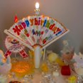 thumbnail image 6 of SharkTRUE 1PC Surprise Candle Party Birthday Cake Decoration Candle Funny Clown Happy Fan Birthday Candle Cake Party Decoration, 6 of 9
