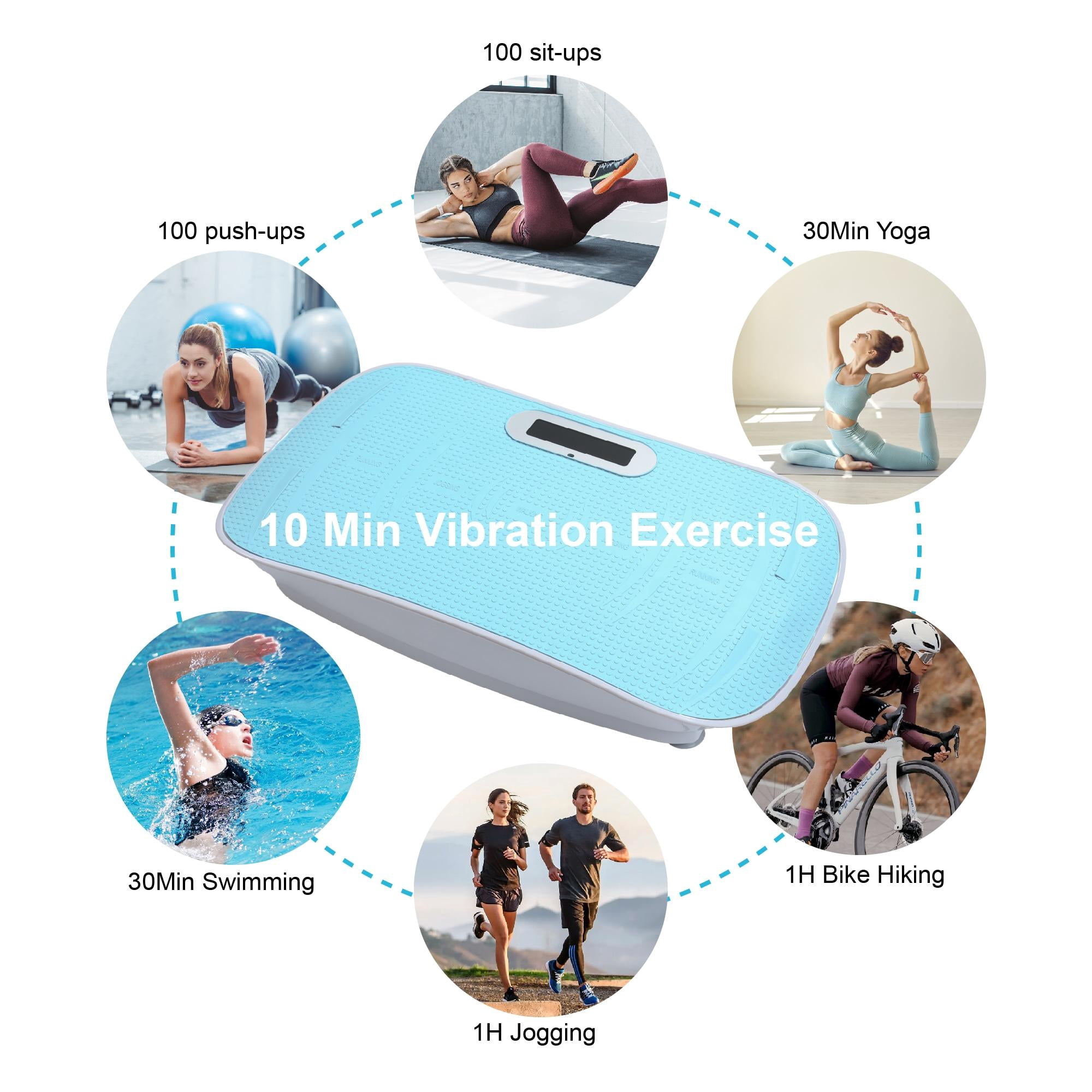 Full Body Vibration Platform Fitness Machine, 10 Frequency Levels for Weight Loss & Fat Burning, Home Massage Shaking Trainer （Multiple Choice）