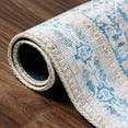 thumbnail image 3 of Vintage Geometric Power-loomed Indoor Boho Area Ru, Latte, 5' x 7.6', 3 of 5