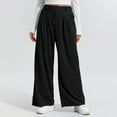 thumbnail image 7 of Chiccall Womens Wide Leg Pants Casual High Waisted Baggy Pants Loose Flowy Pleated Lounge Trousers, 7 of 7