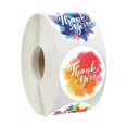 thumbnail image 1 of 1 Roll/500pcs Thank You Tag Stickers Decorative Gift Package Sealing Decals, 1 of 2