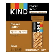 KIND Gluten Free Peanut Butter Snack Bars, 1.4 oz, 12 Count