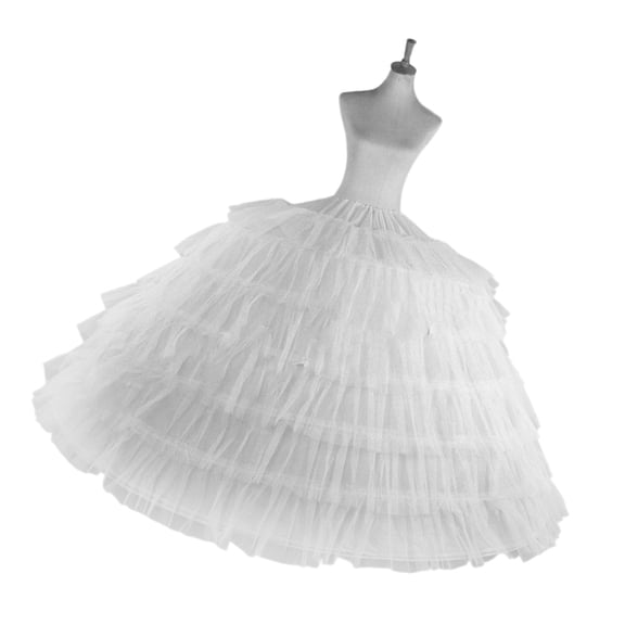 Bridal Crinoline Breathable Tulle Fabric Multiuse Petticoat Underskirt for Formal Occasion Dress Styles Easy to Wear