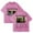 Rose, variante sur Adam Melchor le Journal de la Vie T-shirt Lavé pour Hommes et Femmes, Haut à Manches Courtes en Coton à la Mode et Tendance, Noir, 3TG