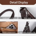 thumbnail image 5 of Sunyuer Women Vintage Soft PU Leather Hobo Bag, 3-in-1 Convertible Shoulder Crossbody Backpack Purse, Large Capacity Casual Commuter Tote Handbag with Cute Bear Charm, 5 of 7