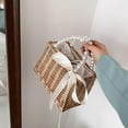 thumbnail image 4 of lionlar Straw , Tote Organizer Box Chic Double les Casual Pearl Handle, 4 of 8