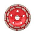 thumbnail image 4 of Bicaquu Double Segment Grinding Wheel Disc Ceramic Concrete Natural Stone Red 125x 22.23mm, 4 of 8