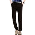 thumbnail image 6 of Matchstick Men’s Slim-Fit Flat Front Tapered Casual Chino Pants, 6 of 10