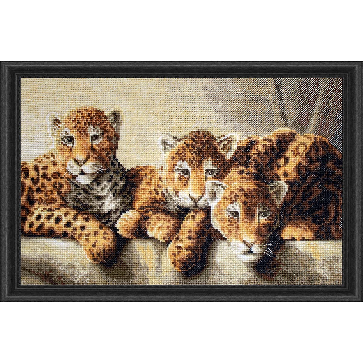 Letistitch Leopards Kit & Frame Counted CrossStitch