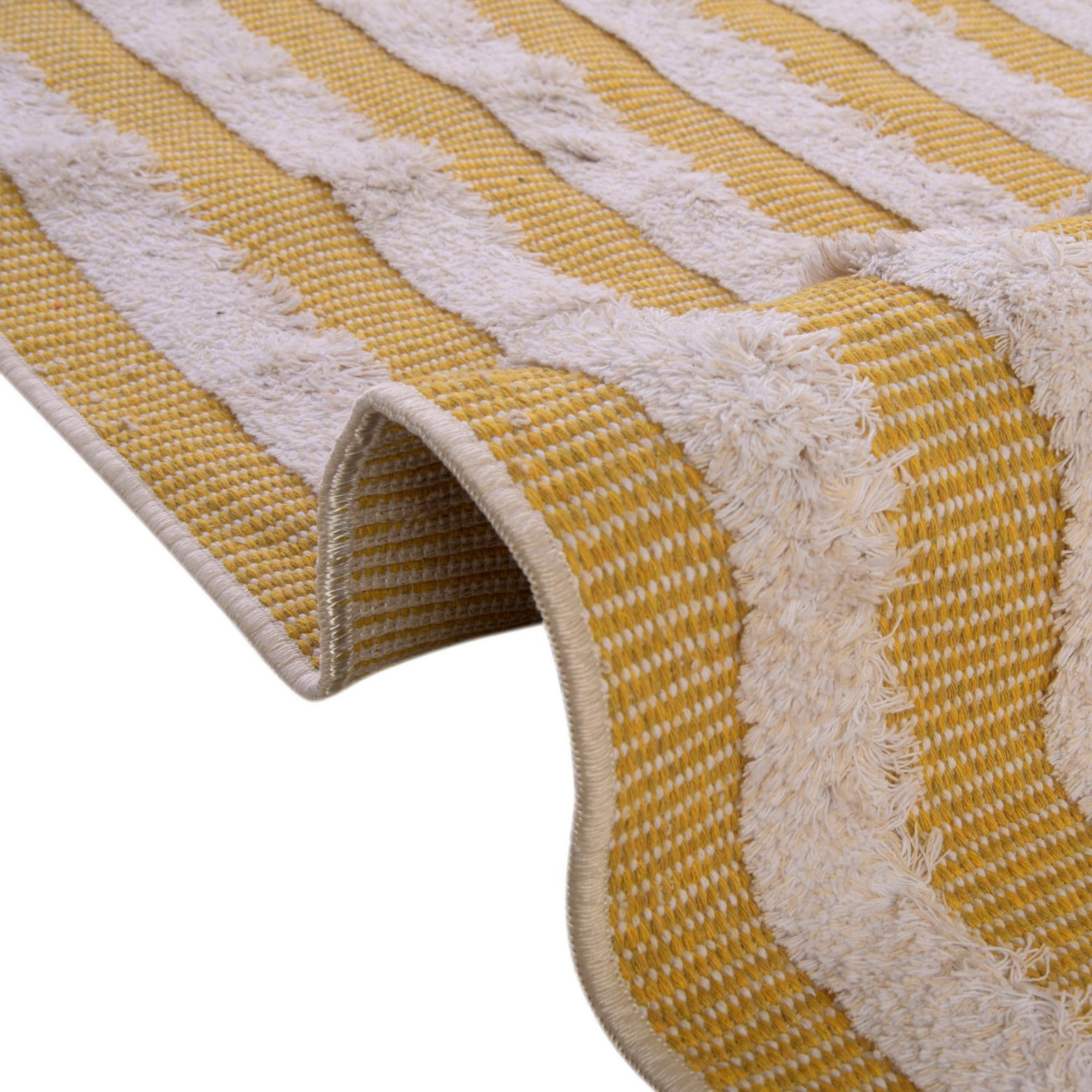 Sabrina Soto Casa Collection Area Rug - Toluca (2' 7" x 12' Runner Yellow/Ivory)