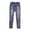 Navy, variant on Faux Denim Leggings for Women High Waist, Ripped Jeggings Skinny Jeans Soft Stretch Slim Fit Pants Trousers