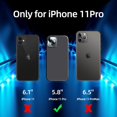 thumbnail image 6 of [5 in 1 for iPhone 11 Pro Case 5.8 inch, with 2 Pack Screen Protector + 2 Pack Camera Lens Protector, Liquid Silicone Slim Shockproof Protective Phone Case [Microfiber Lining] (Space Gray), 6 of 14
