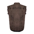 thumbnail image 5 of Dream Apparel Men's Biker Cuttoff Vest Denim/Cotton Shirt with Vintage and Frayed Sleeveless Look 2 Front Pockets, 5 of 6