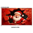 thumbnail image 3 of YWIYIUD 1PCS Christmas Garage Door Decorations Merry Christmas decorations Xmas Garage Door Cover, Happy NewYear Hanging Banner for Home,Outdoor,Indoor,Party 8x7 FT, 3 of 7