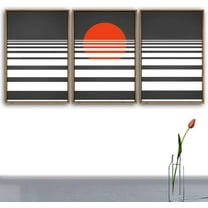 IDEA4WALL 3 Piece Framed Canvas Wall Art for Living Room, Bedroom Nordic Simple Style Canvas Prints for Modern Home Decoration Ready to Hang