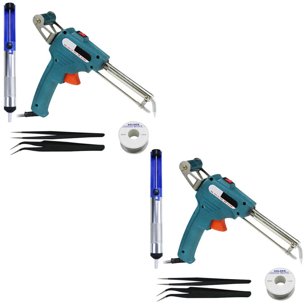 US Soldering Gun Kit 60W Auto Solder Feed Hand-Held Soldering Iron Welding Gun
