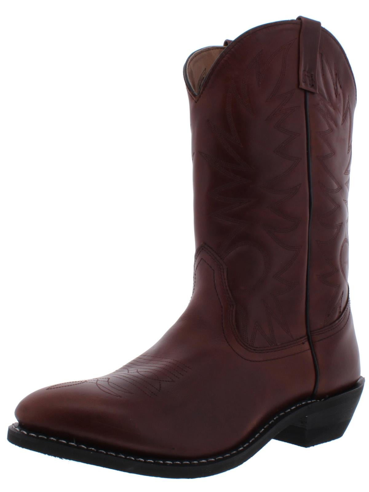 Palomino Mens Leather Pull On Cowboy, Western Boots