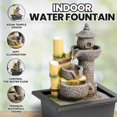 thumbnail image 4 of Unique Indoor Water Fountain, Temple Design, Light, Unique Gift, 4 of 8