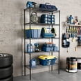thumbnail image 2 of CONCETTA 5-Tier Adjustable Metal Shelving Unit, H - Black Storage Organizer, 2 of 6