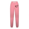 thumbnail image 4 of Buigttklop Women Festival Valentine Day Baggy Sweatpants Pockets High Waist Heart Print Patchwork Sport Athletic Jogger Pants Lounge Trousers, 4 of 4