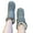B, variant on Women’s Warm Fuzzy Boot Slippers Comfortable Mid Calf Plush Fleece Lined Boots Slip On House Shoes