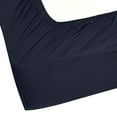 thumbnail image 2 of The Great American Store- 1800 Series 100% Authentic Microfiber Pack of 1 Fitted Sheet / Bottom Sheet 18 Inch Deep Pocket (Solid Navy Blue, King) - ALL ROUND ELASTIC FOR PERFECT FIT, 2 of 6