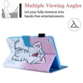 thumbnail image 4 of SM-T220/SM-T225 Case and Cover with Pen Slot, Galaxy Tab A7 Lite 8.7" Case 2021, Allytech Cute PU Leather Multi-Angle Viewing Stand Full Body Protective Wallet Card Pocket Case, Smile Cat, 4 of 6