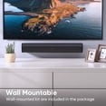 thumbnail image 2 of RIOWOIS Sound Bar for Smart TV, Soundbar TV Speakers with Customized Bass Reflector, Compact Design and Easy Set up, Home Audio Surround Sound System for TV PC Projector, Wall Mountable, 2 of 6