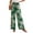 Green #01, variant on Mlqidk Palazzo Pants for Women Tropical Loose Fit High Waisted Pant DrawstringWide Leg Beach Pants Summer Boho Floral Print Trousers with Pockets Purple XL