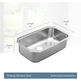 thumbnail image 3 of Moen Gs18165b 1800 Series 30-1/2" Undermount Single Basin Stainless Steel Kitchen Sink -, 3 of 6