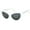 White / Smoke, variant on OWL Cat Eye Ladies Sunglasses Winged Frame Retro Vintage Glasses for Women