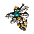 thumbnail image 4 of Miangastore 5Pcs Rhinestone Bees Patches For Dresses And Jeans Insect Sock Embellishments For Thanksgiving, 4 of 8