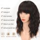 thumbnail image 2 of Peluca AISI HAIR, marrón natural, sintético, rizado, ondulado, 55-58 cm, 2 of 6