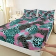 thumbnail image 3 of Castle Fairy Cheetah Print Bed Sheets,Abstract Leopard Print King Sheets, 3 of 7
