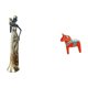 thumbnail image 1 of Figura decorativa de una mujer tribal africana, ideal para decorar el hogar, hoteles, estanterías, entradas o vitrinas., 1 of 8