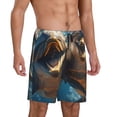 thumbnail image 2 of Sikiie Playful Dolphins Underwater Mens Pajama Shorts, Lounge Pant, Men's shorts，Sleep Pj Shorts for Men-X-Large, 2 of 6