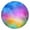 Rainbow Tie Dye, variant on Colorful Watercolor Stripe Pattern Round Fitted Tablecloth with Elastic Edge,Dining Table Cover Waterproof,Outdoor Round Tablecloth for Camping,Dining,Indoor and Outdoor