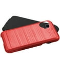 thumbnail image 3 of Kaleidio Case For iPhone 12 Pro Max (6.7") [Metallic Armor] Lightweight Hybrid [Shockproof] 2-Piece Carbon Fiber Accent Cover [Red/Black], 3 of 3
