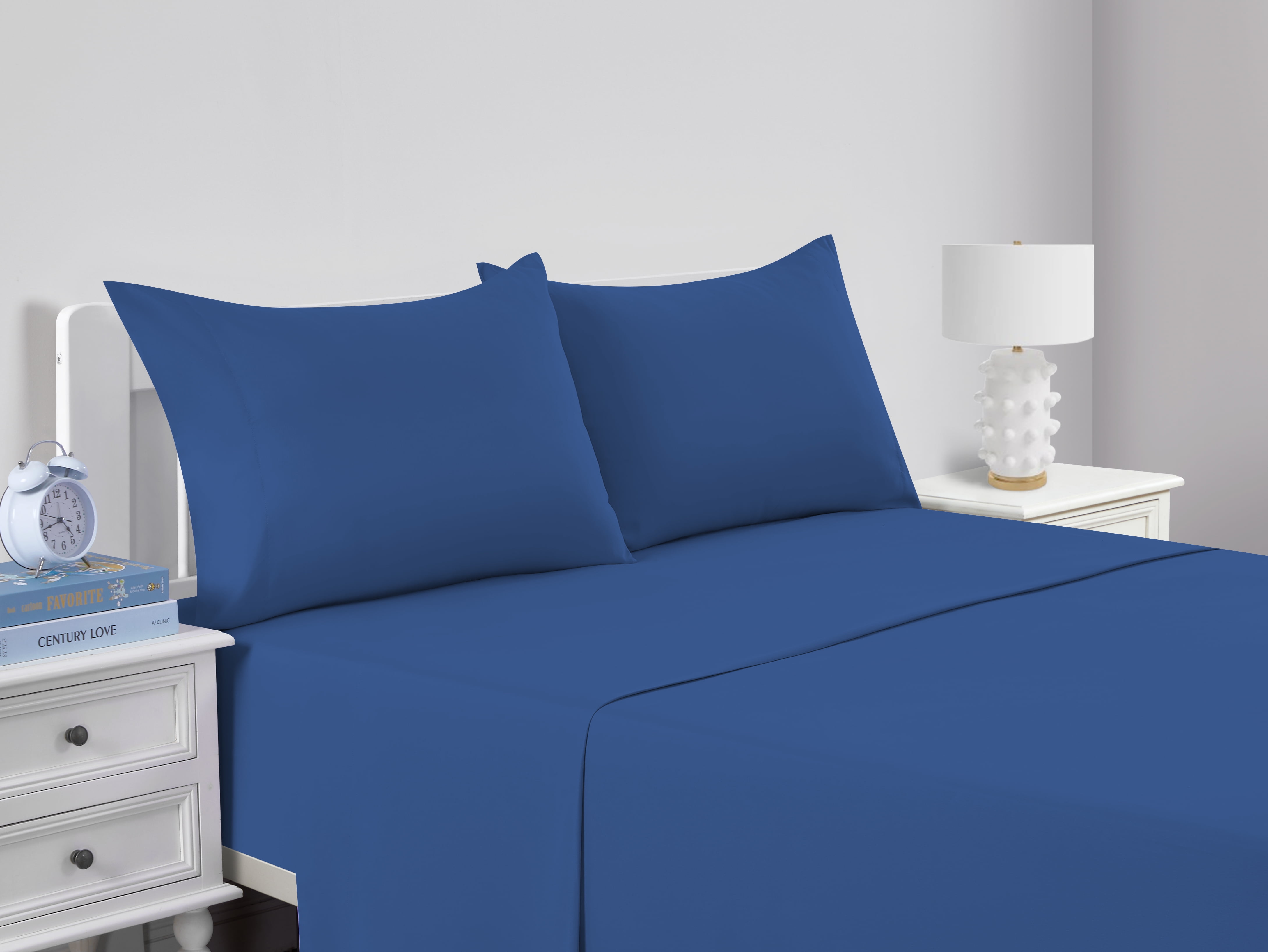 Your Zone Kids Super Soft Microfiber Sheet Set, Blue, Full, 4 Piece