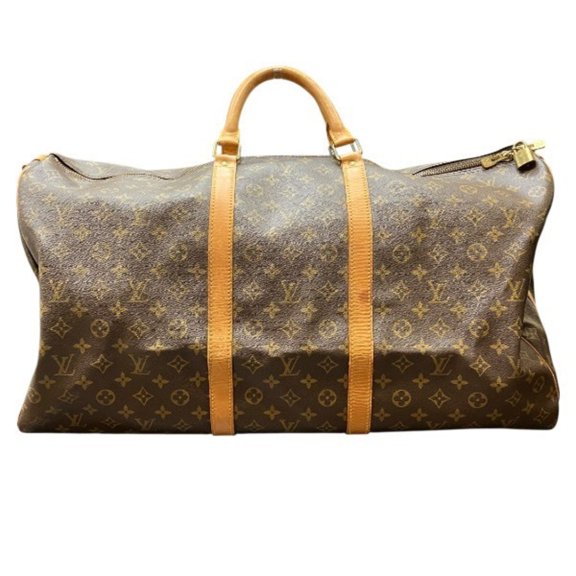 Pre-Owned Louis Vuitton Monogram Keepall Bandoulire 60 M41412 Handbag Boston Bag for Men and...