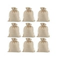 thumbnail image 1 of EeaseMX 12 Unids 13x18cm Bolsa de Lino con Cordón Bolsa de Regalo Transpirable Bolsa de Almacenamiento a Prueba de Polvo Bolsa de Almacenamiento de Joyas para Navidad Festivo Beige, 1 of 8