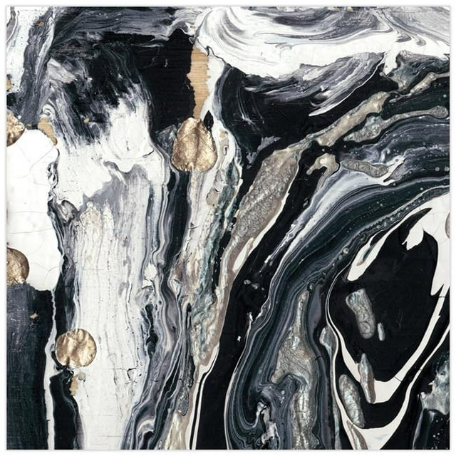 Ebony & Ivory a Frameless Free Floating Tempered Glass Panel Graphic Wall Art