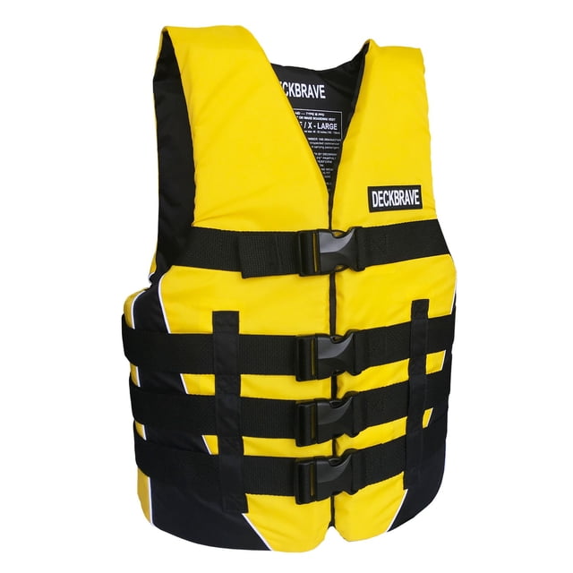 DECKBRAVE Nylon Adult Size Type I PFD Canadian ULC Approved Life Jacket Foam Life Vest