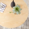 thumbnail image 6 of Modway Lippa Round 36" Wood Grain Mid-Century Modern Dining Table in Black Natural, 6 of 7