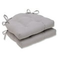 thumbnail image 1 of Pillow Perfect 578965 Oxford Charcoal Reversible Chair Pad, 1 of 2