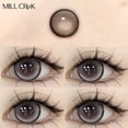 thumbnail image 1 of Lentillas de colores para ojos, lentes cosméticas para miopía con dioptrías de grado, Multicolor, gris, marrón, pupilas naturales, lentillas anuales, 1 of 2