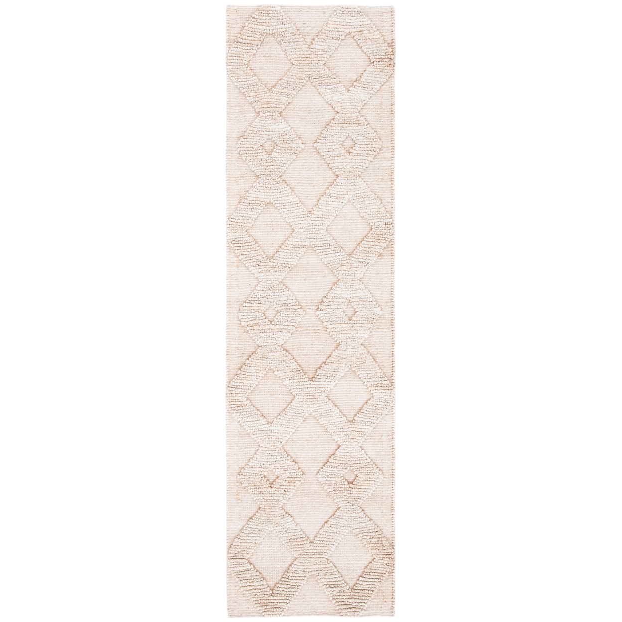 SAFAVIEH Natural Fiber Hermite Geometric Jute Area Rug, Ivory, 4' x 6'