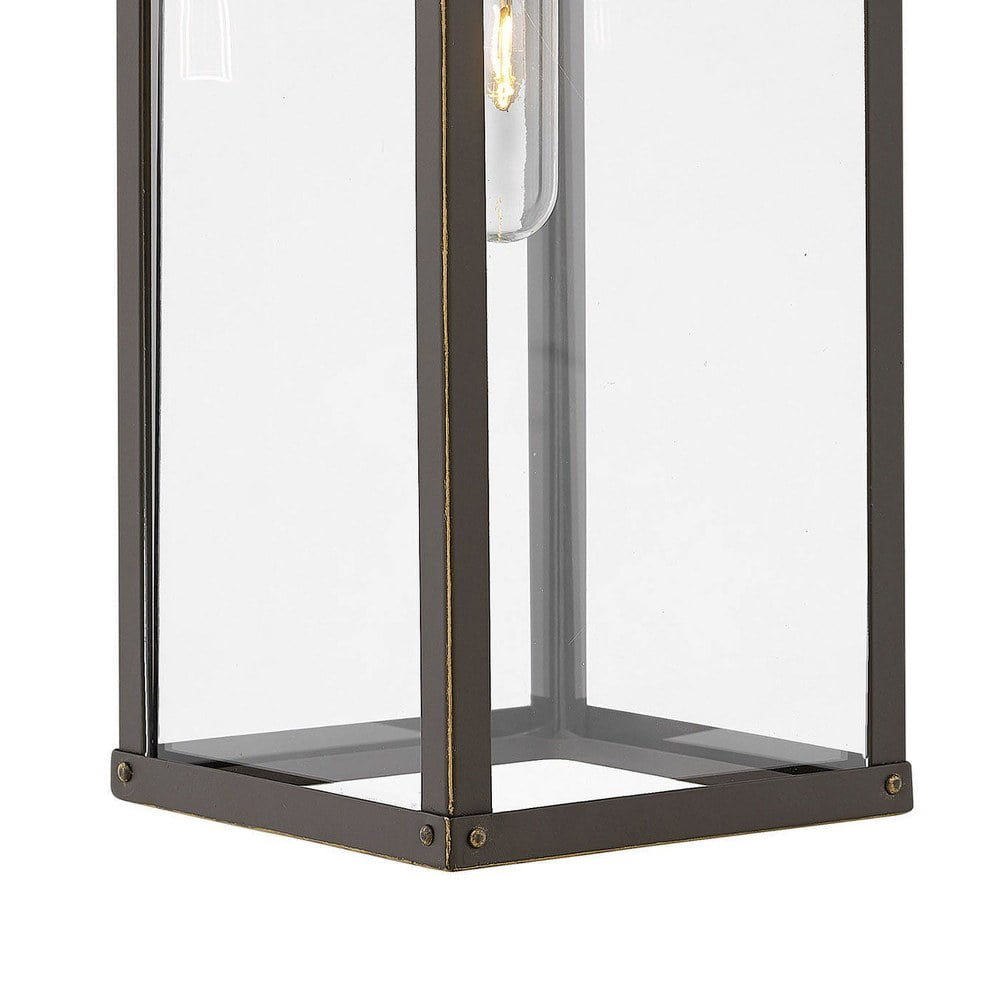 1 Light Medium Outdoor Wall Lantern in Transitional Style 6.5 inches Wide By 22 inches High-Oil Rubbed Bronze Finish-Led Lamping Type Bailey Street